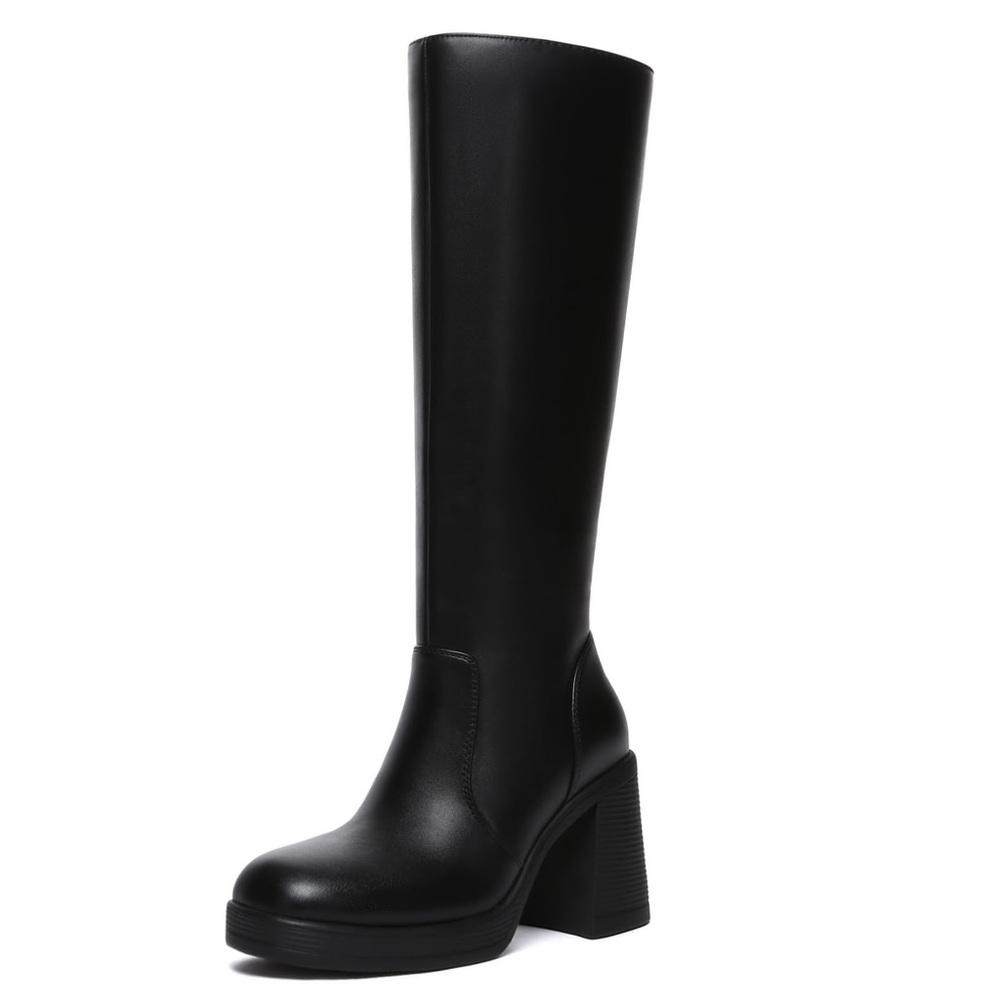 Elegant Black Knee-High Boots